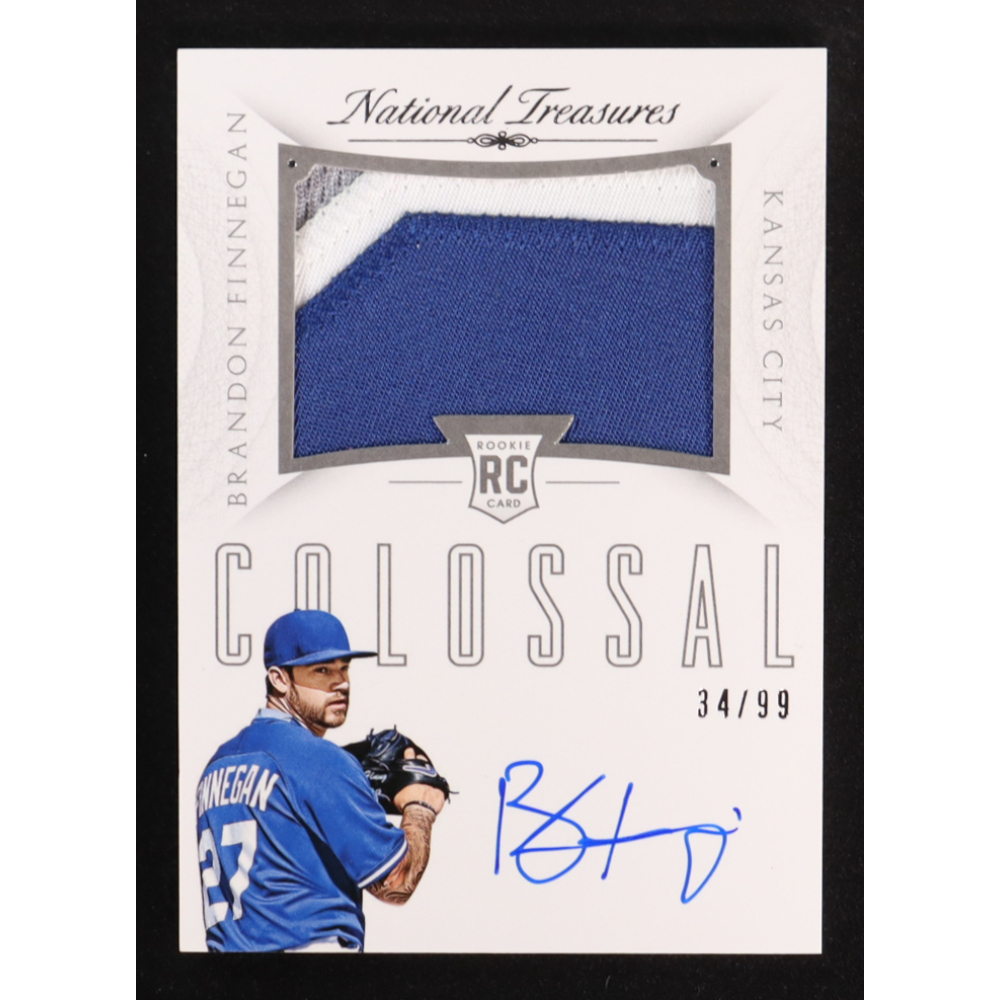 Brandon Finnegan 2015 Panini National Treasures Rookie Colossal Materials Signatures #5 #34/99 RC at PristineAuction.com