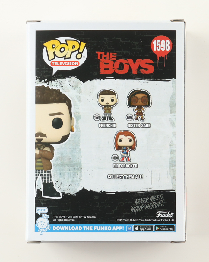 Tomer Capone Signed "The Boys" Frenchie #1598 Funko Pop! Vinyl Figure (JSA) at PristineAuction.com Tomer Capone Signed "The Boys" Frenchie #1598 Funko Pop! Vinyl Figure (JSA) at PristineAuction.com