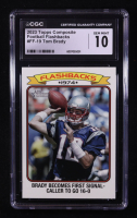 Tom Brady 2023 Topps Composite Football Flashbacks #FF19 (CGC 10) at PristineAuction.com