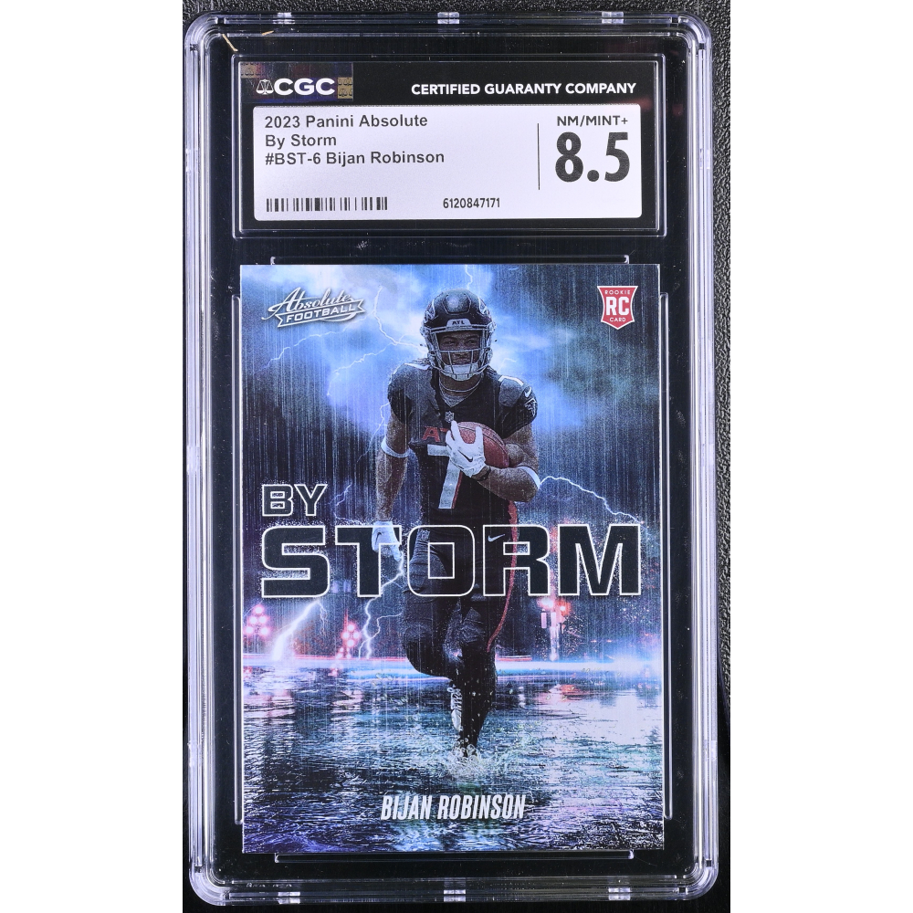 Bijan Robinson 2023 Absolute By Storm #6 RC (CGC 8.5) at PristineAuction.com