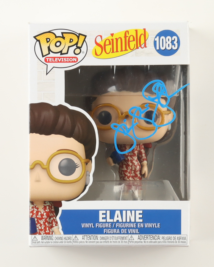 Julia Louis-Dreyfus Signed "Seinfeld" #1083 Elaine Funko Pop! Vinyl Figure (PSA) at PristineAuction.com Julia Louis-Dreyfus Signed "Seinfeld" #1083 Elaine Funko Pop! Vinyl Figure (PSA) at PristineAuction.com