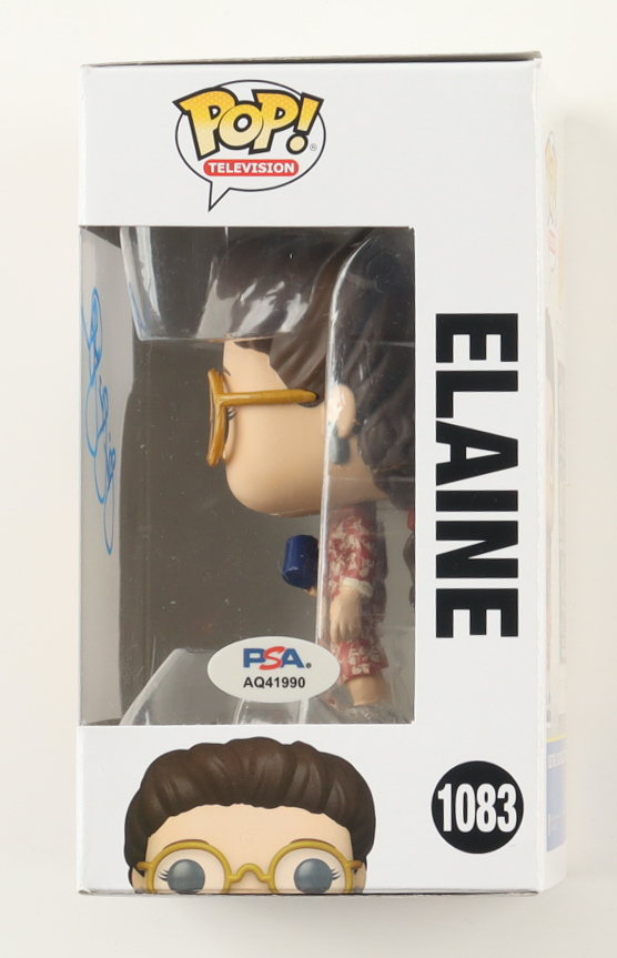 Julia Louis-Dreyfus Signed "Seinfeld" #1083 Elaine Funko Pop! Vinyl Figure (PSA) at PristineAuction.com Julia Louis-Dreyfus Signed "Seinfeld" #1083 Elaine Funko Pop! Vinyl Figure (PSA) at PristineAuction.com