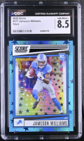 Jameson Williams 2022 Score Stars #377 RC #105/399 (CGC 8.5) at PristineAuction.com