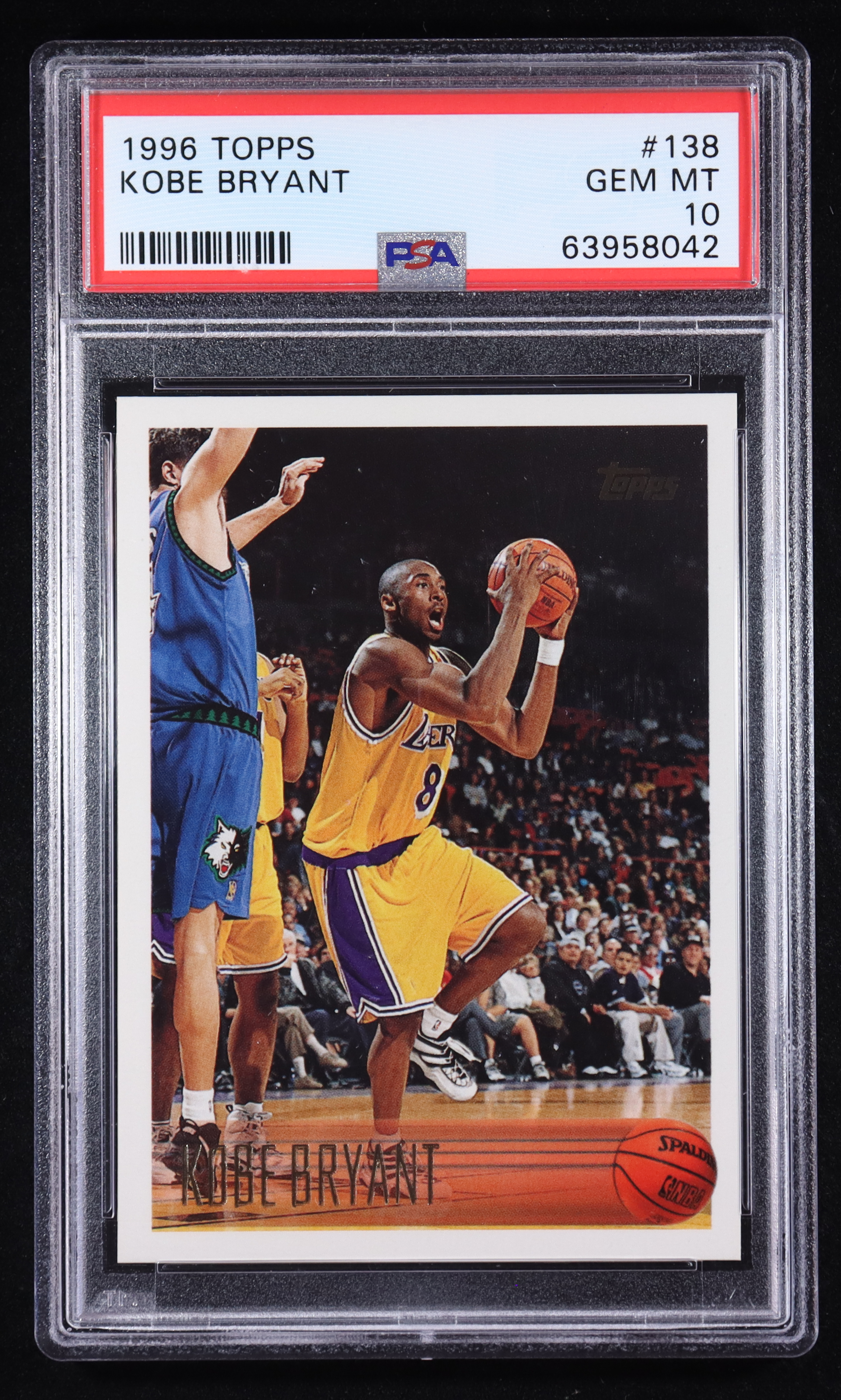 Kobe Bryant 1996-97 Topps #138 RC (PSA 10) at PristineAuction.com Kobe Bryant 1996-97 Topps #138 RC (PSA 10) at PristineAuction.com