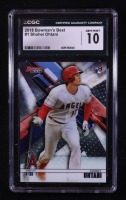 Shohei Ohtani 2018 Bowman's Best #1 RC (CGC 10) at PristineAuction.com