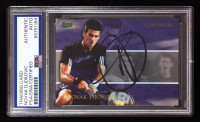 Novak Djokovic Signed 2008 Ace Contender #C3 (PSA) at PristineAuction.com