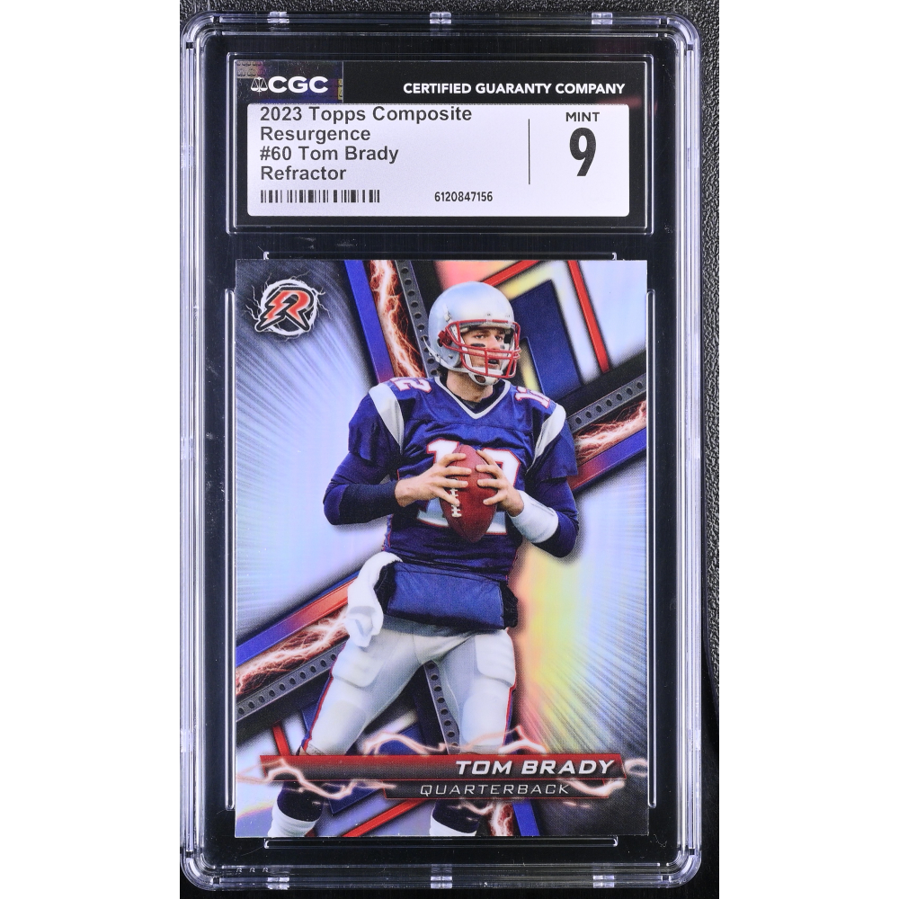 Tom Brady 2023 Topps Composite Resurgence Refractor #60 (CGC 9) at PristineAuction.com