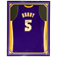 Robert Horry Signed Custom Framed Jersey (UDA) at PristineAuction.com