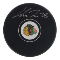 Henri Jokiharju Signed Blackhawks Logo Hockey Puck (Dave & Adams) at PristineAuction.com