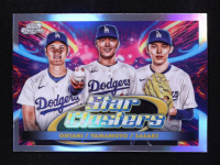 Shohei Ohtani / Roki Sasaki (RC) / Yoshinobu Yamamoto 2025 Topps Cosmic Chrome Triple Star Clusters #TSC1 at PristineAuction.com