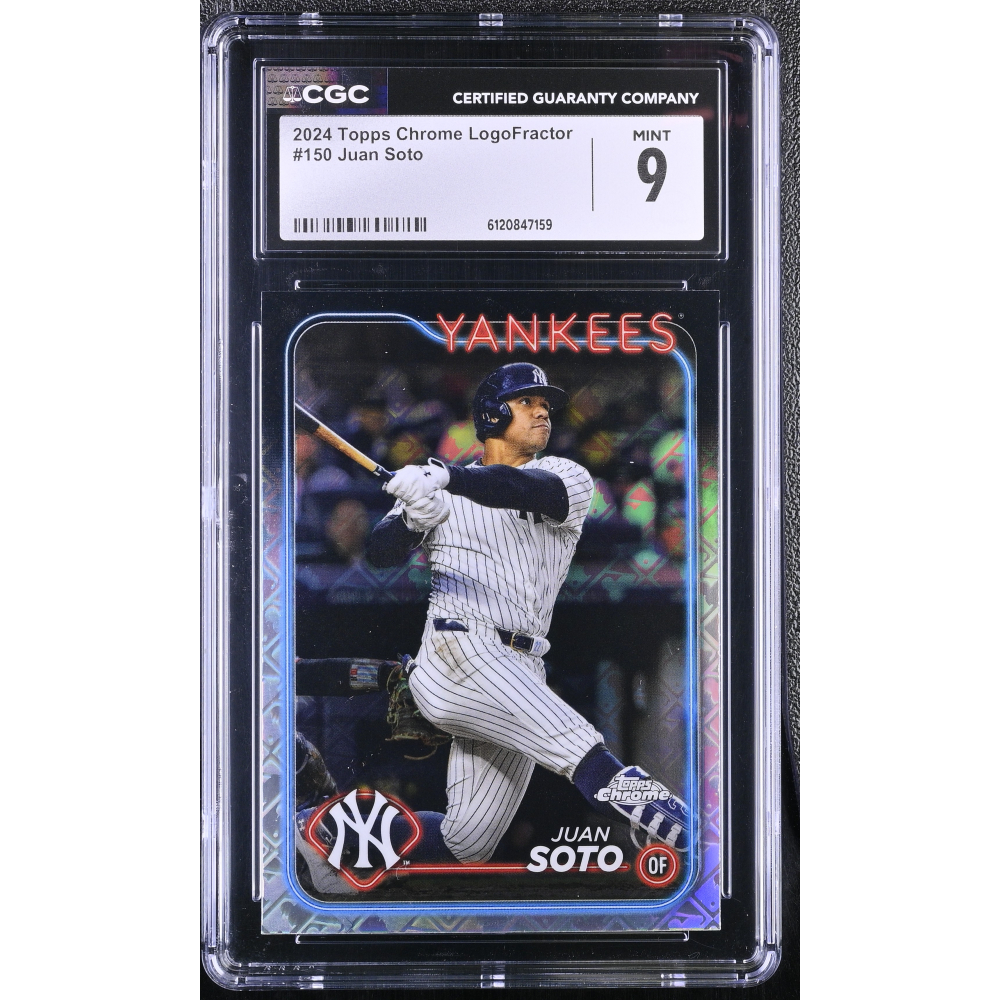 Juan Soto 2024 Topps Chrome Logofractor #150 (CGC 9) at PristineAuction.com