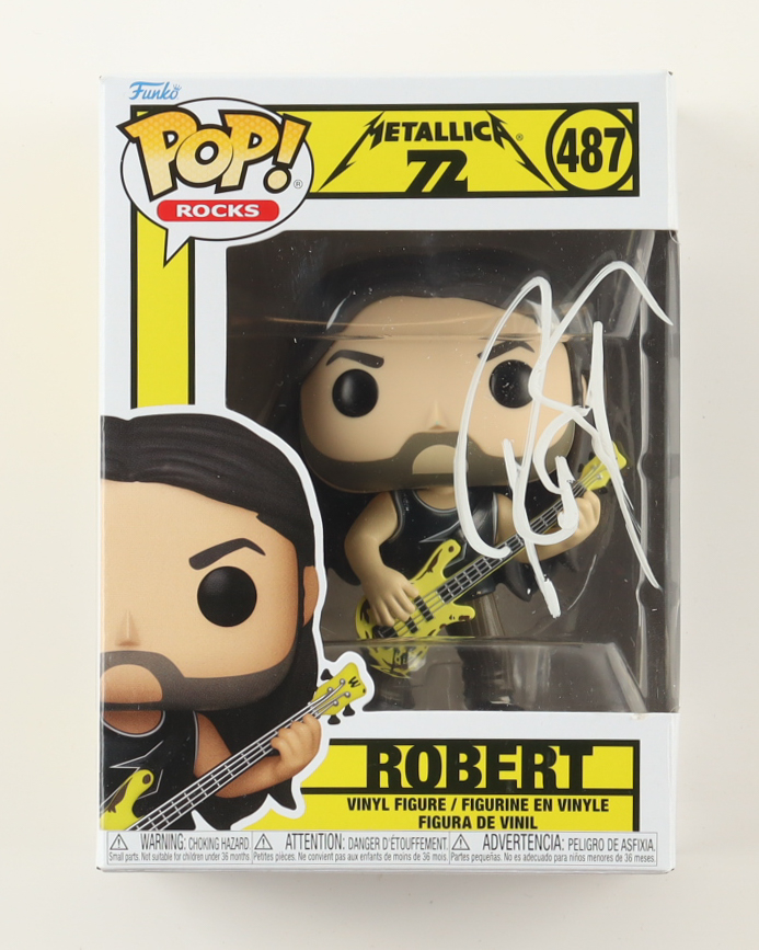 Robert Trujillo Signed "Metallica" #487 Robert Funko Pop! Vinyl Figure (PSA) at PristineAuction.com Robert Trujillo Signed "Metallica" #487 Robert Funko Pop! Vinyl Figure (PSA) at PristineAuction.com