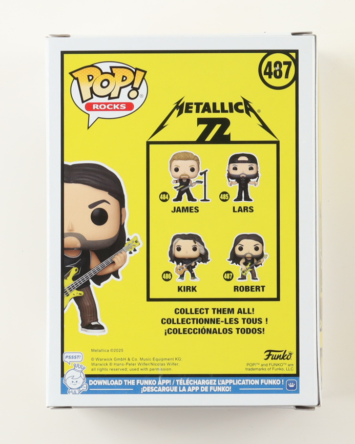 Robert Trujillo Signed "Metallica" #487 Robert Funko Pop! Vinyl Figure (PSA) at PristineAuction.com Robert Trujillo Signed "Metallica" #487 Robert Funko Pop! Vinyl Figure (PSA) at PristineAuction.com