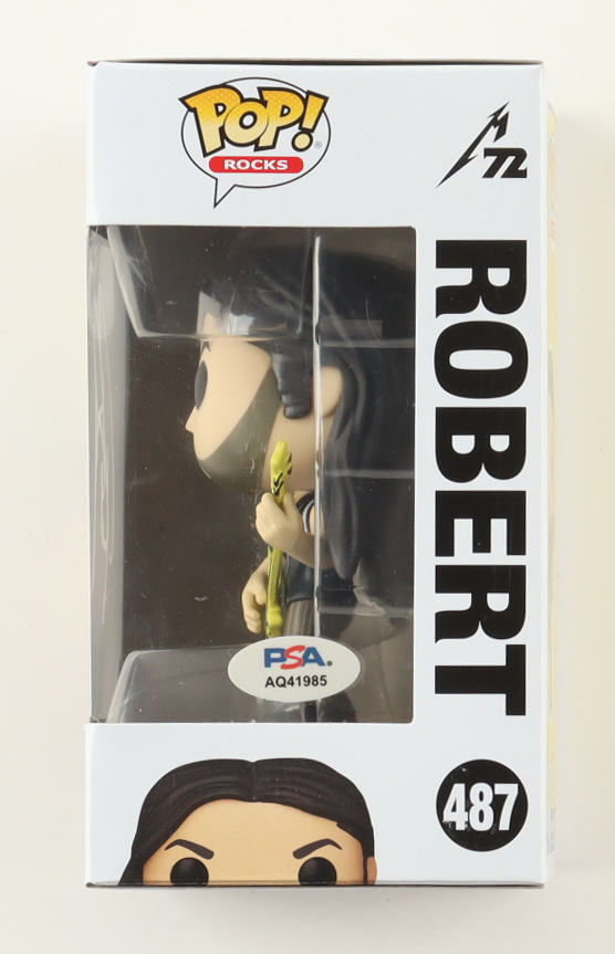Robert Trujillo Signed "Metallica" #487 Robert Funko Pop! Vinyl Figure (PSA) at PristineAuction.com Robert Trujillo Signed "Metallica" #487 Robert Funko Pop! Vinyl Figure (PSA) at PristineAuction.com