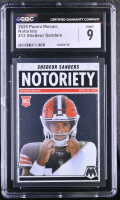 Shedeur Sanders 2025 Panini Mosaic Notoriety #13 RC (CGC 9) at PristineAuction.com
