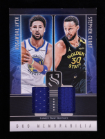 Klay Thompson / Stephen Curry 2024-25 Panini Silhouette Duo Memorabilia #9 at PristineAuction.com