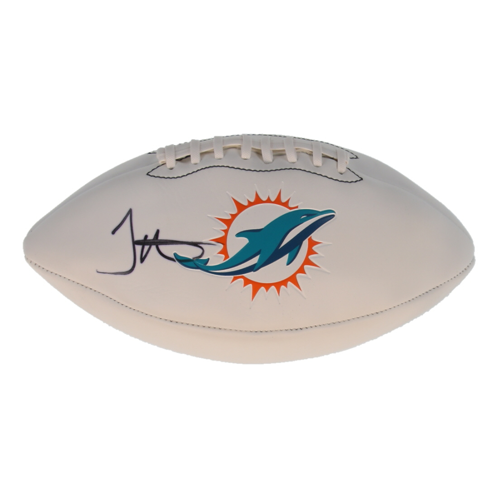 Tyreek Hill Signed Dolphins Logo Football (Beckett) at PristineAuction.com