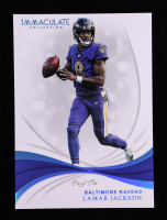 Lamar Jackson 2019 Immaculate Collection Platinum #9 #1/1 at PristineAuction.com