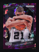 Tim Duncan 2024-25 Panini Prizm Black Prizms Purple Ice #252 LGD #025/149 at PristineAuction.com