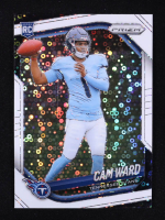 Cam Ward 2025 Panini Prizm Prizms White Disco #352 RC at PristineAuction.com