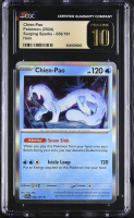 Chien-Pao 2024 Pokemon Surging Sparks #056/191 (CGC PRISTINE 10 | Black Label) at PristineAuction.com