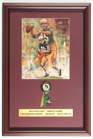Bart Starr Signed Packers Custom Framed Art Print Display with Vintage 1967 Ribbon with Lapel Pin & Stat Plaque (JSA) at PristineAuction.com
