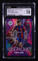 Lamine Yamal 2023-24 Topps Chrome UEFA Club Competitions Japan Wonderkids #WK3 RC (CGC 10) at PristineAuction.com
