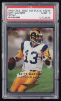 Kurt Warner 1999 Collector's Edge First Place #201PG Promo Gold (PSA 9) at PristineAuction.com