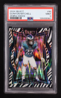 Quinyon Mitchell 2024 Select Prizm Zebra Shock #55 RC (PSA 9) at PristineAuction.com