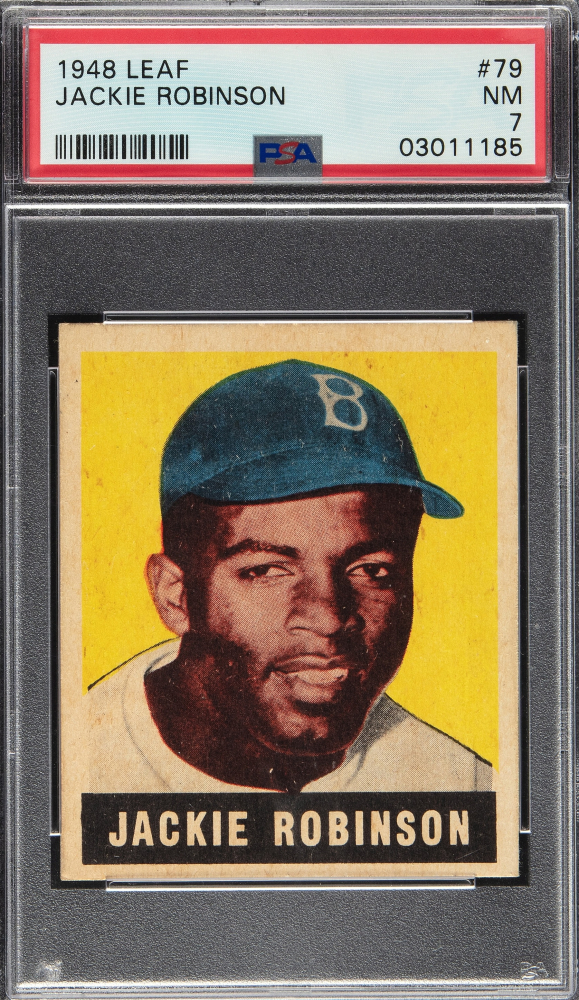 Jackie Robinson 1948 Leaf #79 RC (PSA 7)