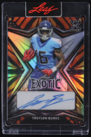 Treylon Burks 2022 Leaf Exotic Prismatic Butterfly #BATB1 #3/4 RC at PristineAuction.com