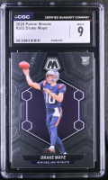 Drake Maye 2024 Panini Mosaic #303 RC (CGC 9) at PristineAuction.com