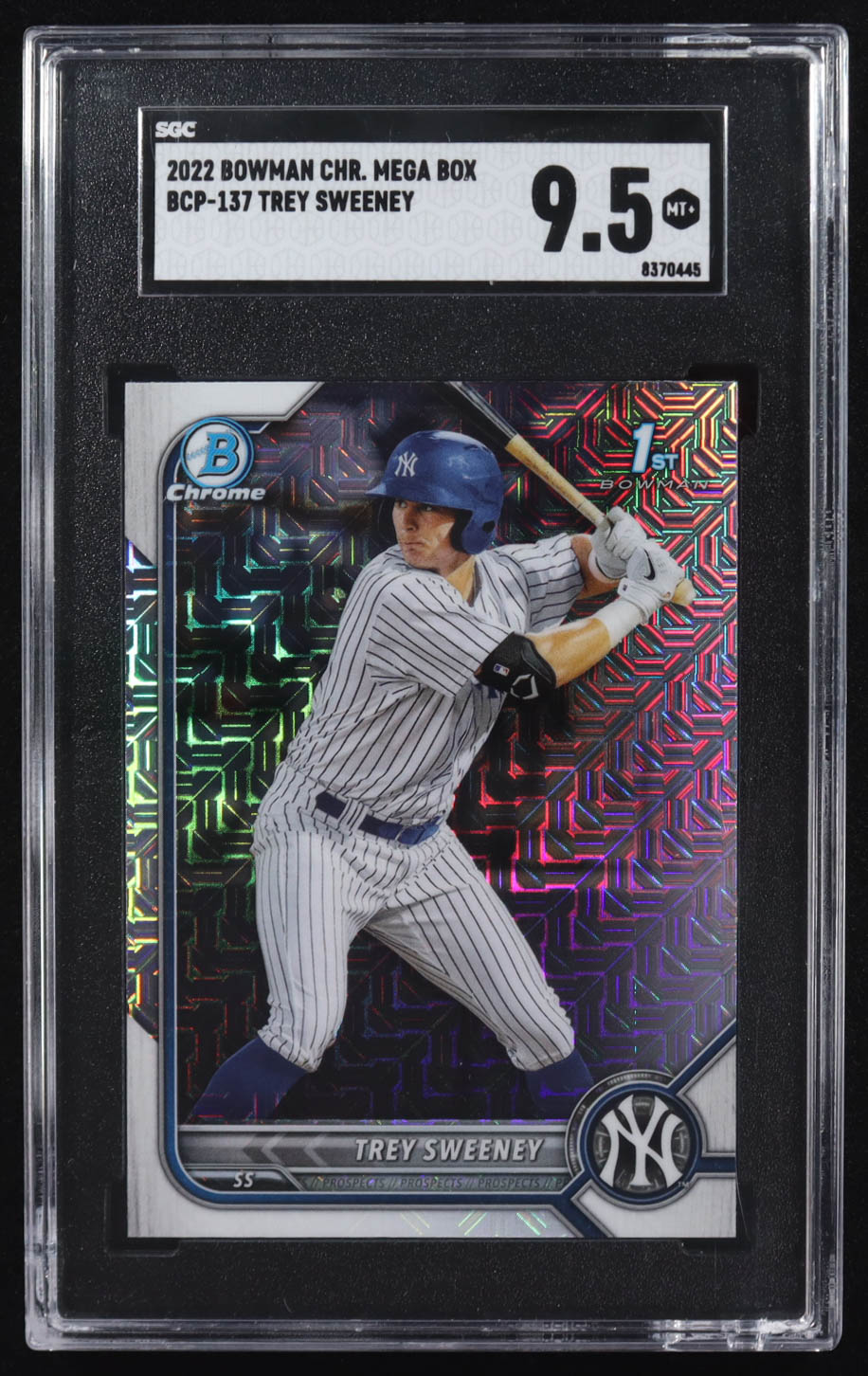 Trey Sweeney 2022 Bowman Chrome Mega Box Prospects #BCP137 (SGC 9.5) at PristineAuction.com Trey Sweeney 2022 Bowman Chrome Mega Box Prospects #BCP137 (SGC 9.5) at PristineAuction.com