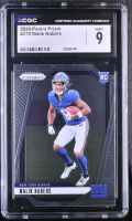 Malik Nabers 2024 Panini Prizm #370 RC (CGC 9) at PristineAuction.com