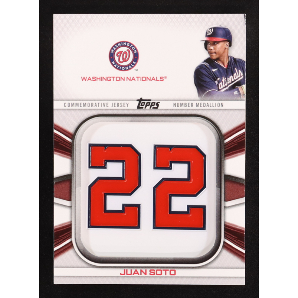 Juan Soto 2022 Topps Commemorative Player Jersey Number Medallions #JNMJS at PristineAuction.com