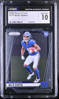 Malik Nabers 2024 Panini Prizm #370 RC (CGC 10) at PristineAuction.com