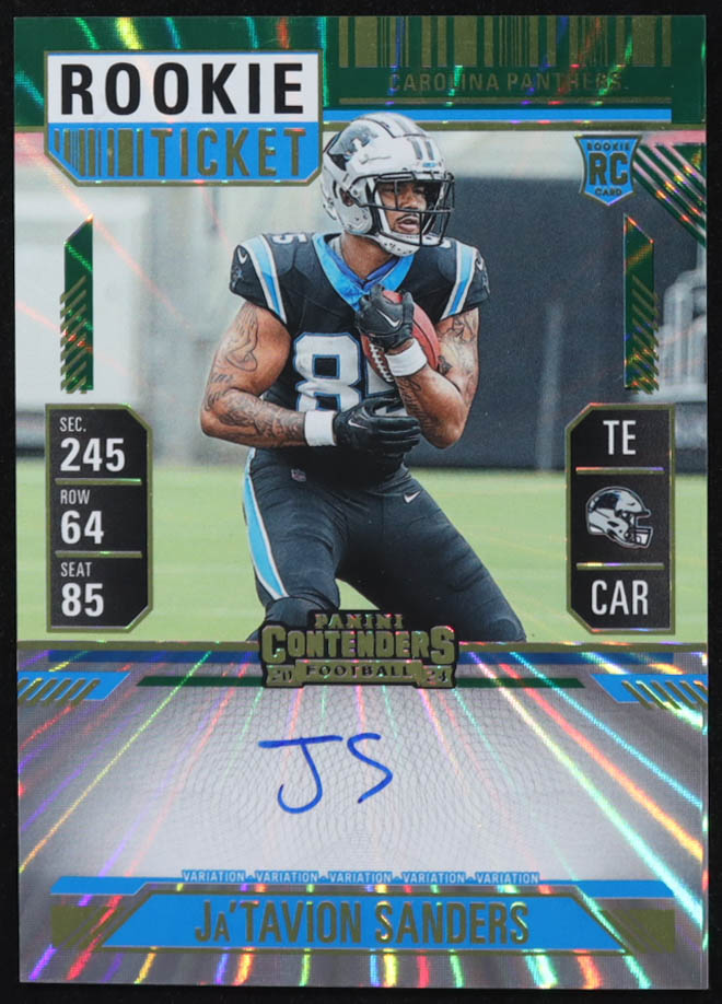 Ja'Tavion Sanders 2024 Panini Contenders Autograph Variation #126 RC at PristineAuction.com Ja'Tavion Sanders 2024 Panini Contenders Autograph Variation #126 RC at PristineAuction.com