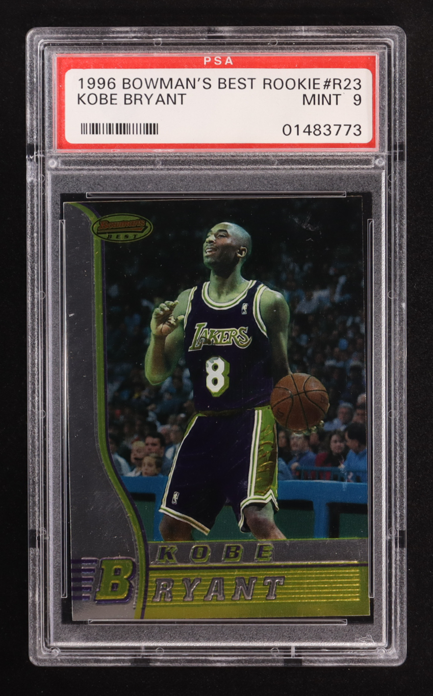 Kobe Bryant 1996-97 Bowman's Best #R23 RC (PSA 9) at PristineAuction.com Kobe Bryant 1996-97 Bowman's Best #R23 RC (PSA 9) at PristineAuction.com