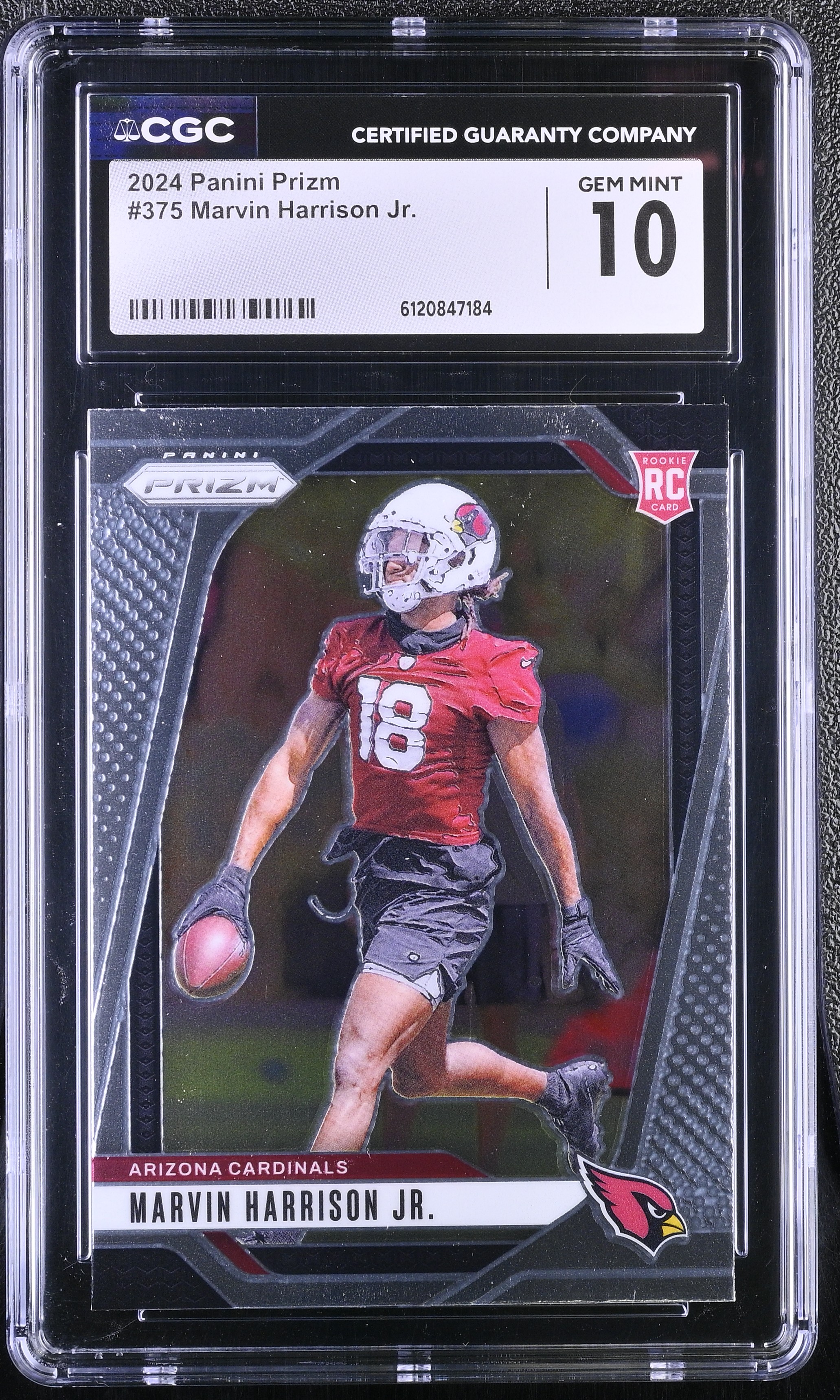 Marvin Harrison Jr. 2024 Panini Prizm #375 RC (CGC 10) at PristineAuction.com Marvin Harrison Jr. 2024 Panini Prizm #375 RC (CGC 10) at PristineAuction.com