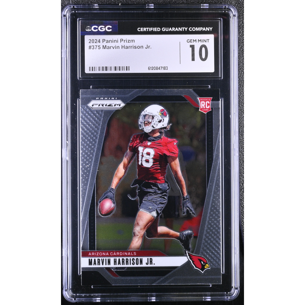 Marvin Harrison Jr. 2024 Panini Prizm #375 RC (CGC 10) at PristineAuction.com