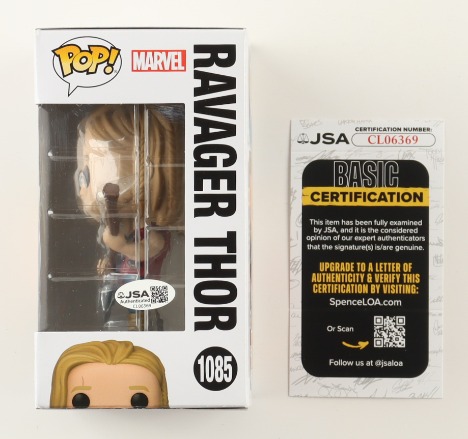 Chris Hemsworth Signed "Thor: Love and Thunder" #1085 Ravager Thor Funko Pop! Vinyl Figure (JSA) at PristineAuction.com Chris Hemsworth Signed "Thor: Love and Thunder" #1085 Ravager Thor Funko Pop! Vinyl Figure (JSA) at PristineAuction.com