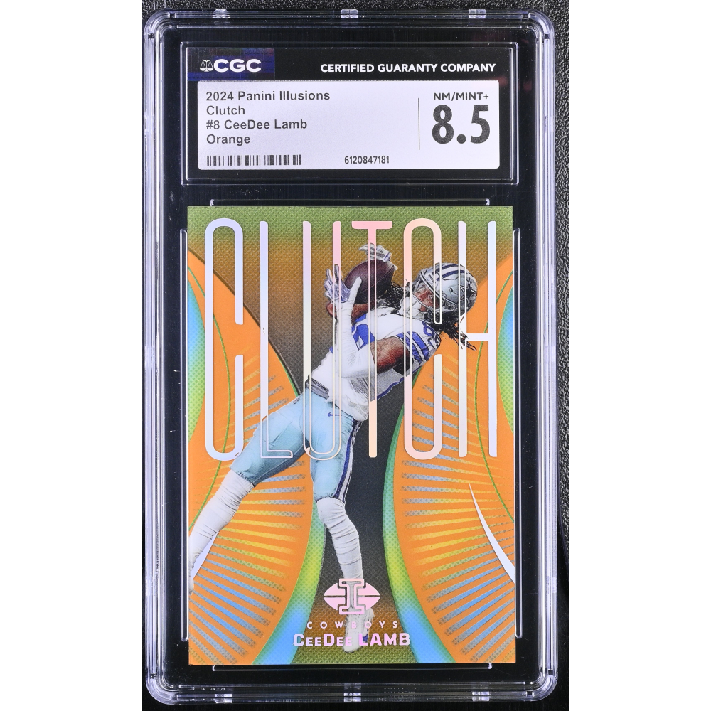 CeeDee Lamb 2024 Panini Illusions Clutch Orange #8 (CGC 8.5) at PristineAuction.com