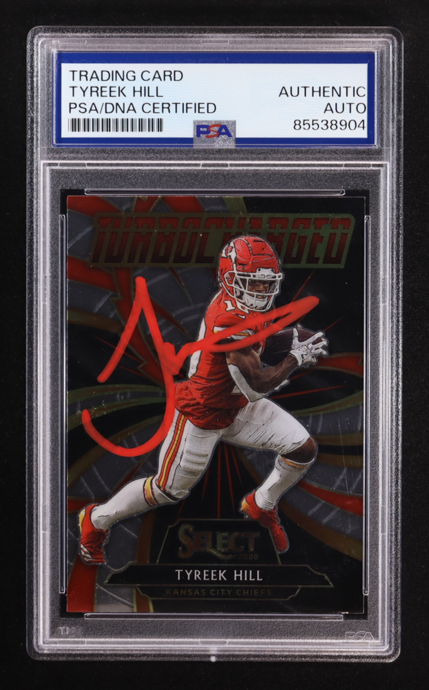 Tyreek Hill Signed 2020 Select Turbocharged #1 (PSA | Autograph Graded Authentic) at PristineAuction.com Tyreek Hill Signed 2020 Select Turbocharged #1 (PSA | Autograph Graded Authentic) at PristineAuction.com