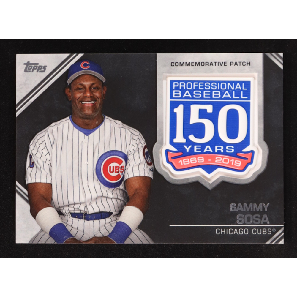 Sammy Sosa 2019 Topps Update 150th Anniversary Manufactured Patches #AMPSS at PristineAuction.com