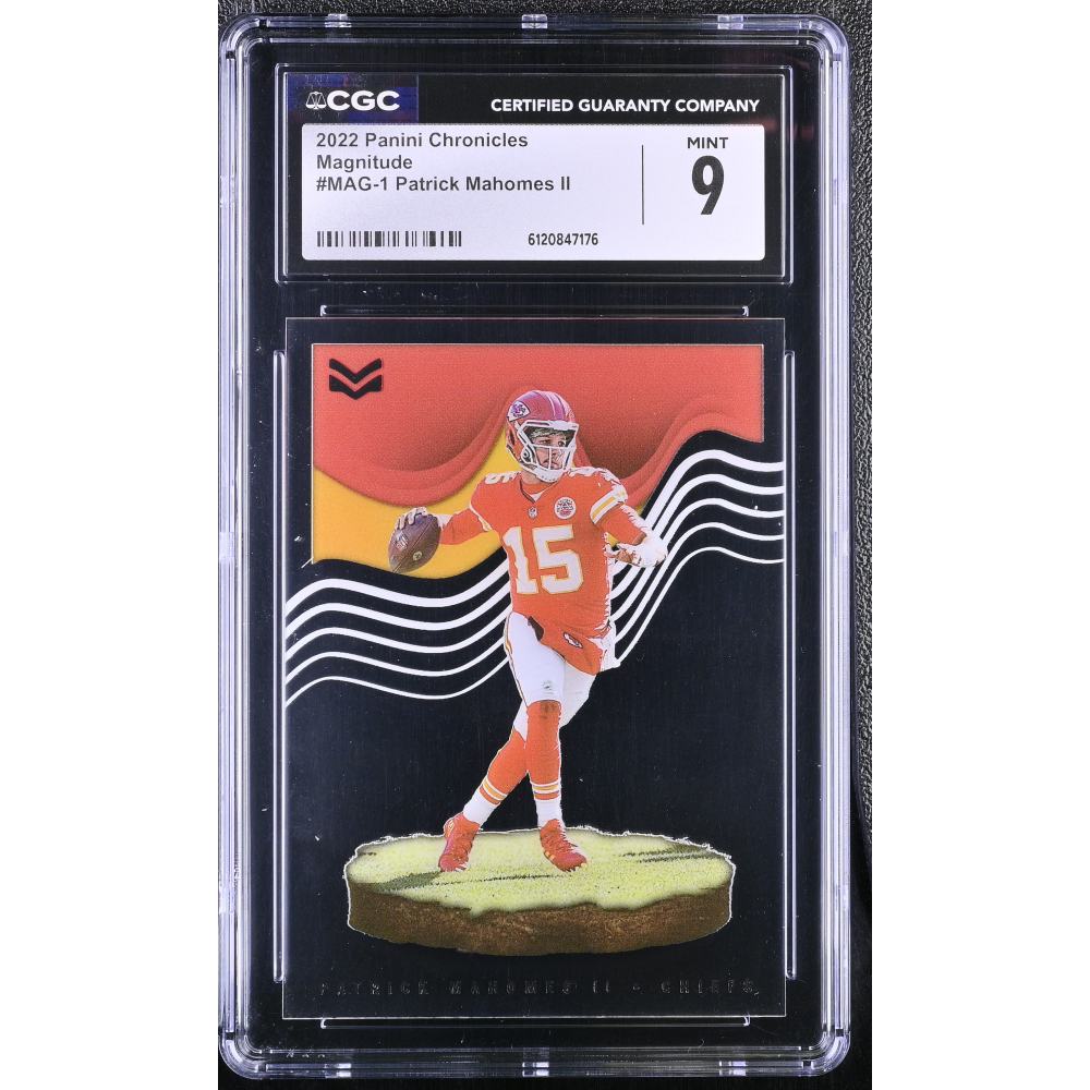 Patrick Mahomes II 2022 Panini Chronicles Magnitude #1 (CGC 9) at PristineAuction.com