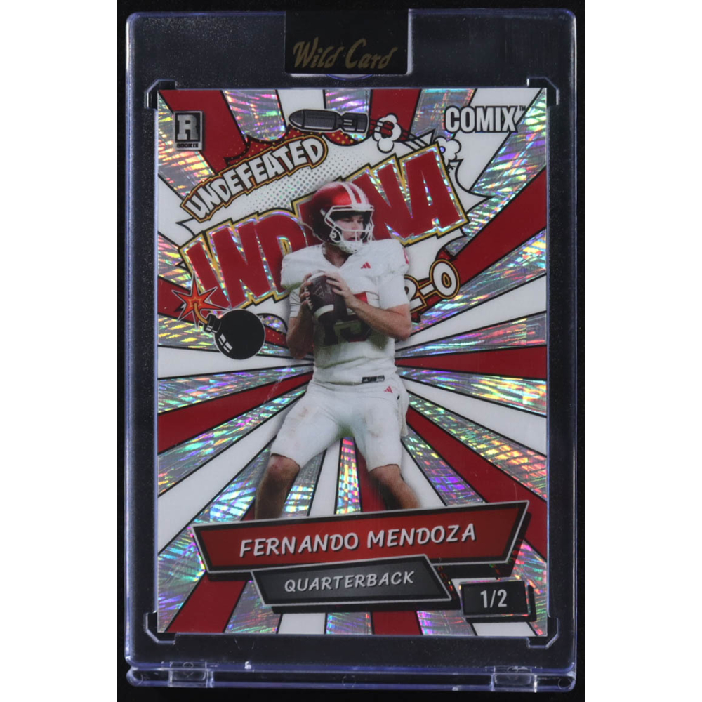Fernando Mendoza 2025 Wild Card Comix Indiana #FM05 #1/2 RC at PristineAuction.com