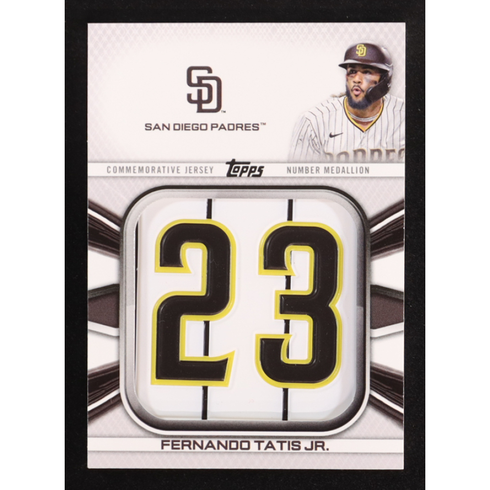 Fernando Tatis Jr. 2022 Topps Commemorative Player Jersey Number Medallions #JNMFT at PristineAuction.com