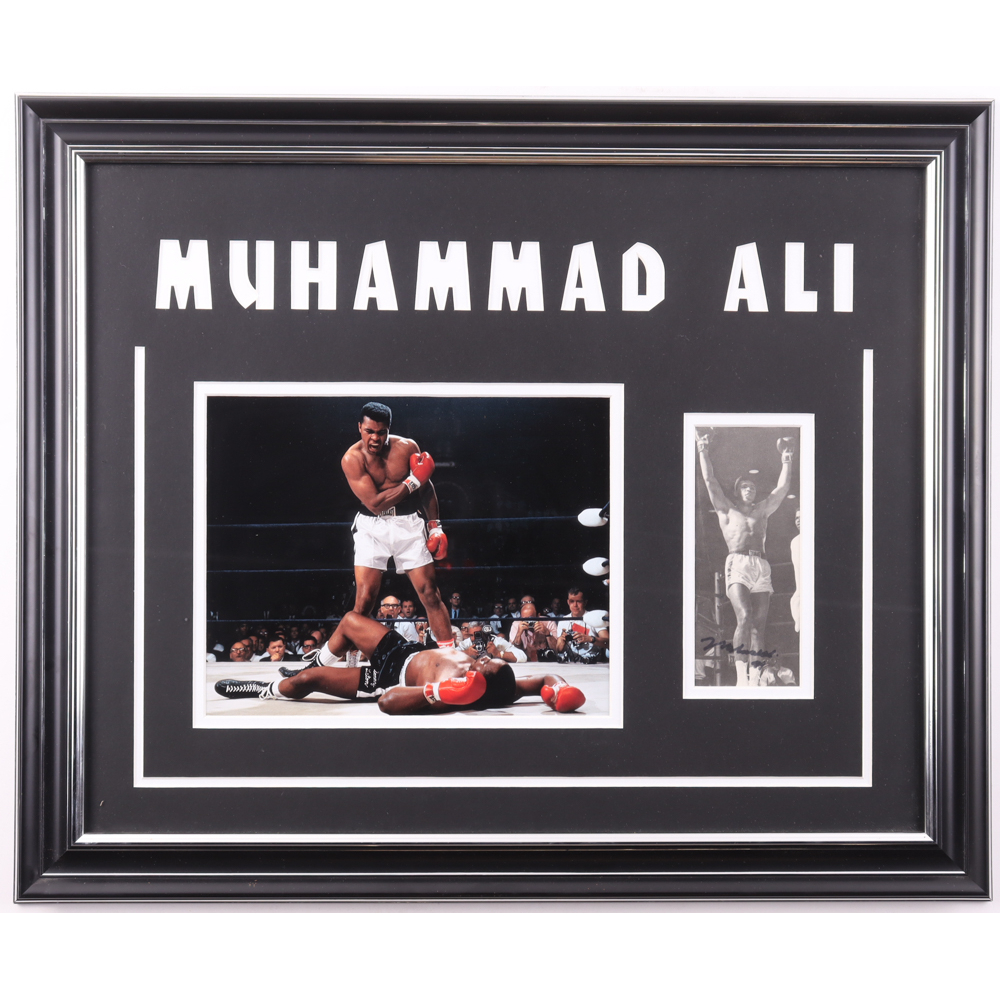 Muhammad Ali Signed Custom Framed Photo Display (JSA) | Pristine Auction