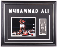 Muhammad Ali Signed Custom Framed Photo Display (JSA) at PristineAuction.com