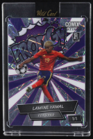 Lamine Yamal 2024 Wild Card Comix Platinum Prodigy Laser #LY07 #1/1 RC at PristineAuction.com